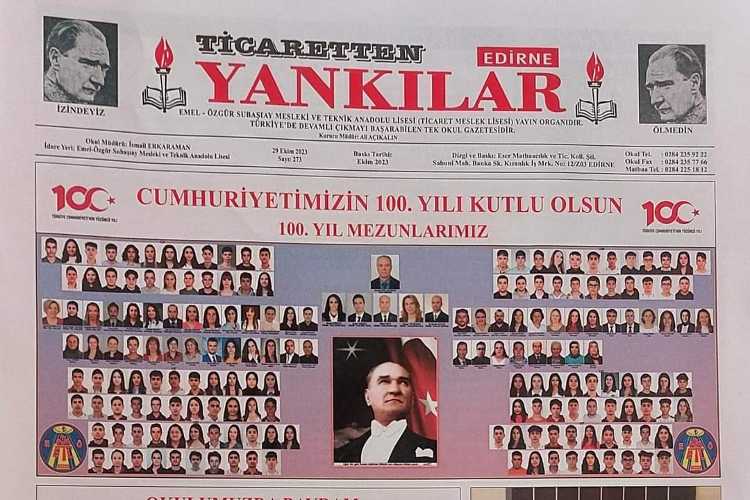 EDİRNE TİCARET LİSESİ GAZETE