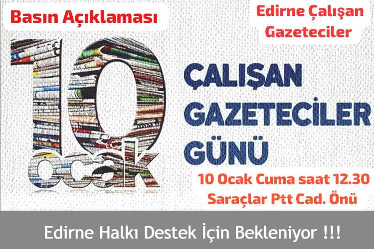 EDİRNE GAZETECİLER BANNER