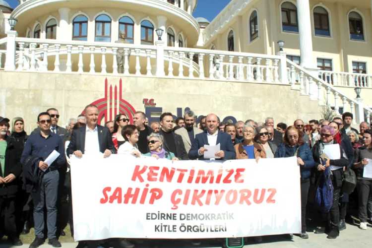 EDİRNE CEMAAAT PROTESTOSU