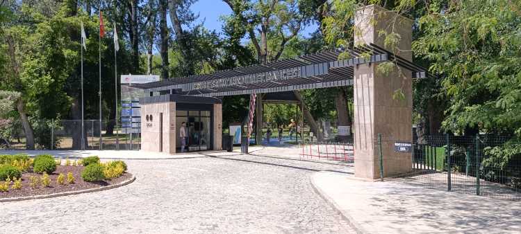 Main entrance gate of Edirne Millet Bahçesi riverside public park