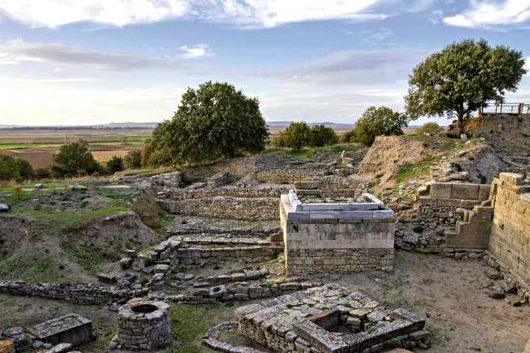 Ancient ruins of Troy archaeological site, Çanakkale, Turkey
