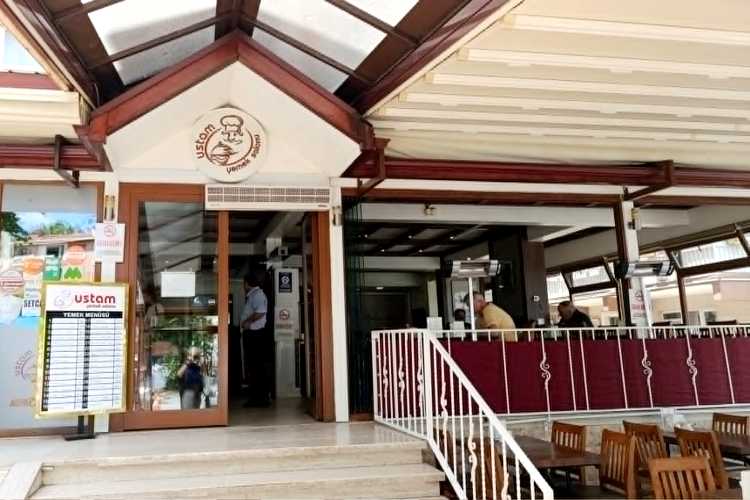 Entrance of Ustam Restaurant in Edirne near Margi Shopping Center