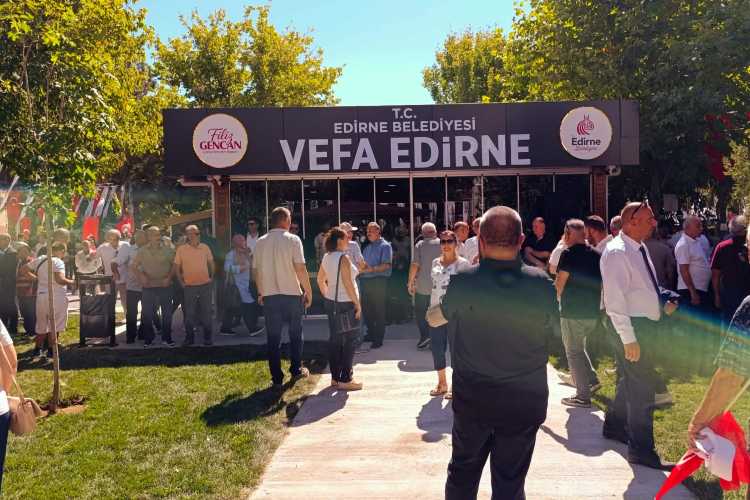 Grand opening of Vefa Edirne with guests, mostly pensioners
